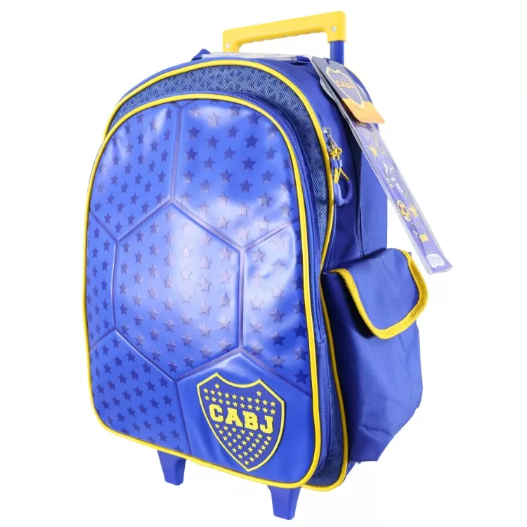 Mochila Escolar Cresko 2026 Boca Juniors 18" con Carro Art.BO612